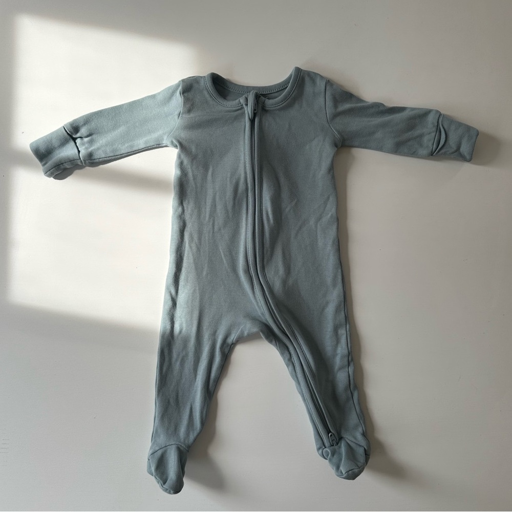 Colored Organics Peyton Zipper Sleeper 0-3 Tide